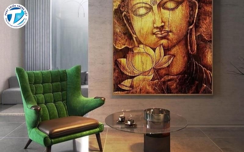 Tranh chất liệu Canvas tâm linh hình phật